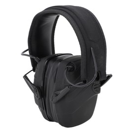 Electronic Shooting Earmuffs ABS Hearing Protective Noise Reduction Headphone for Outdoor Shooting Hunting Practice Black