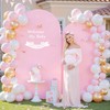 Light Pink Arch Backdrop Cover Set of 2 Baby Pink