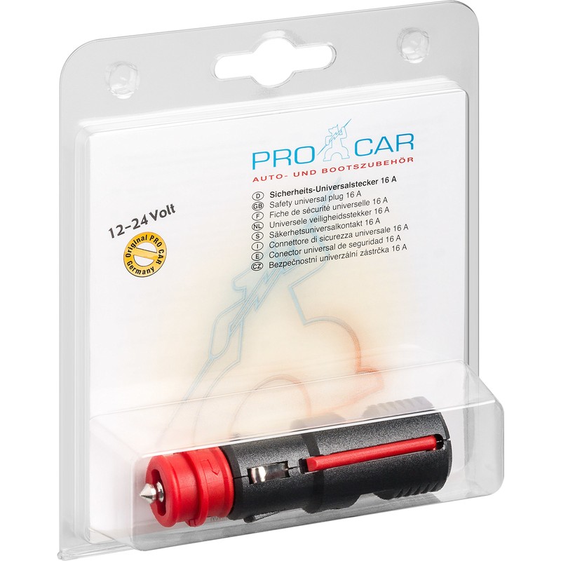 PRO CAR Angled Safety Plug with Cable