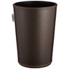 Asbel Leather Trash Can S "Leclerc Collection" 6L Brown
