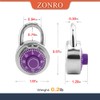 ZonRo Standard Dial Combination Lock, 2 inches Wide,3 Digit Code