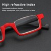 Half Rim Reading Glasses High Definition Spring Hinge Fashionable Rectangular