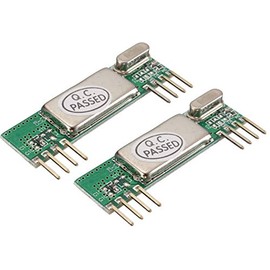 TECNOIOT 2pcs RXB6 433MHz Superheterodyne Radio Receiver Module