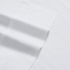 Charisma Percale Cotton 400 Thread Count Sheet Set, Full, White