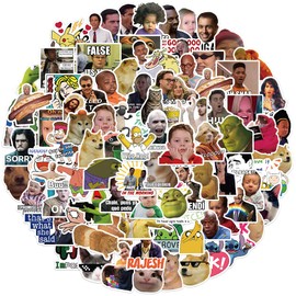 Funny Meme Stickers 100 Pack Laptop Stickers,Vinyl Waterproof Stickers for Water Bottles Skateboard Scrapbook Bike Computer,Phone,-Graffiti Stickers Pack for Teens Girls Kids Adults(Trendy Meme)