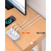 USB C Travel Power Strip, BESHON Ultra Flat Extension Cord,