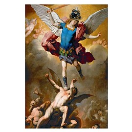 Hispanic World St Michael The Archangel Angel Catholic Saint Poster Print 203 (20x30)