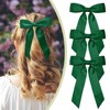 Hebterrka Pack of 3 Army Green Hair Bows for Women