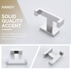 Angle Simple Double Towel Hook Polished Chrome, 304 Stainless Steel