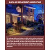 10 Pack 8'' Landscape Light Stakes, 1/2" NPT Thread ABS