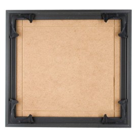 Quadro Frames 7x7 inch Picture Frame, Black, Style P375-3/8 inch Wide Molding