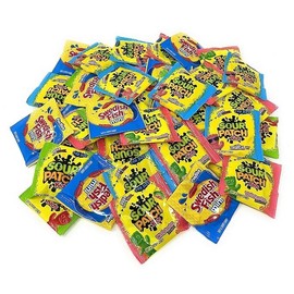 Bulk Gummy Candy Assortment - 1.5-Lbs Sour Patch Kids Original, Tropical and Watermelon, and Swedish Fish Minis - Sweet and Sour Soft Candy Party Mix Snack Assortment - Individually Wrapped (24-Oz)