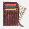 Zipper Leather Wallet - Credit Card Holders - Small Ladies