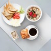 2pcs 15.7X11.8 in Plastic Placemats Matte Transparent Heat Resistant Washable
