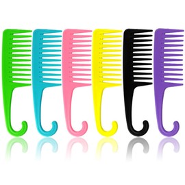 Hipifans Large Wide Tooth Hair Comb for Curly Hair - 6Pcs/Set Premium Detangling for Wet, Curly, Thick Hair, Professional Shower Brush Styling Tool for Long Hair