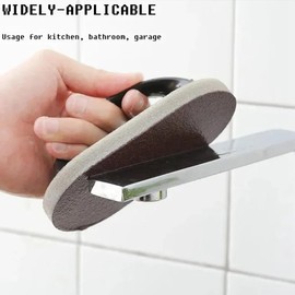 Snblzhef Reusable Emery Magic Sponge - Kitchen Pot Brush with Handle for Easy Cleaning - Washable and Eraser Cleaning