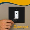 (2 Pack) Jumbo 2-Gang GFCI Rocker Wall Plate Cover –