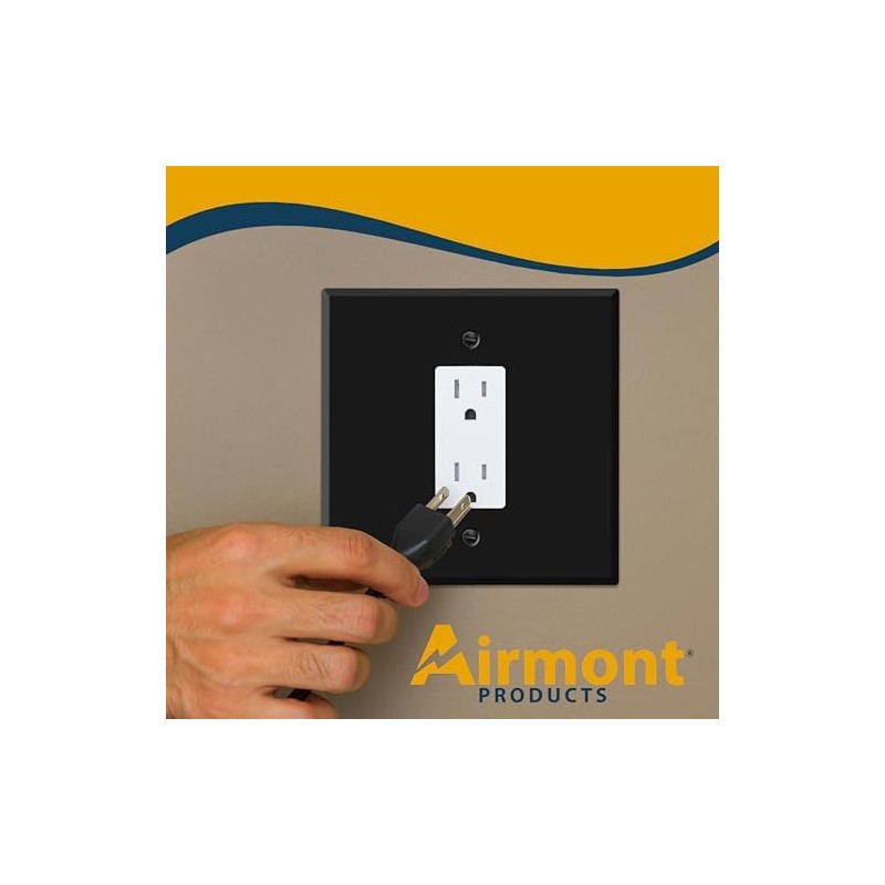(2 Pack) Jumbo 2-Gang GFCI Rocker Wall Plate Cover –
