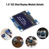 OLED Display Module Binghe 2 Pcs 1.3" LCD with OLED