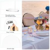 25Pcs Clear Arch Acrylic Sign with Stand,Blank Arched Round Top