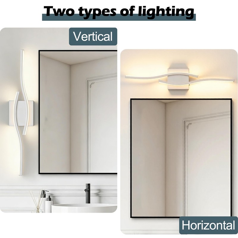 Amansour 23 Inch Modern LED Bathroom Vanity Light Fixture, 3