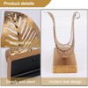 Dovhmoh Freestanding Modern Napkin Holder with Leaf Design, Desktop Paper