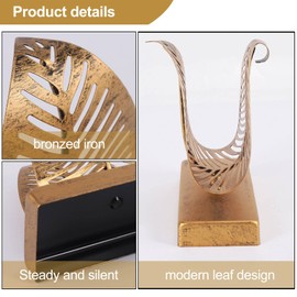 Dovhmoh Freestanding Modern Napkin Holder with Leaf Design, Desktop Paper Towel Dispenser, Napkin Storage Storage Box