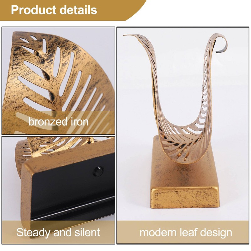 Dovhmoh Freestanding Modern Napkin Holder with Leaf Design, Desktop Paper