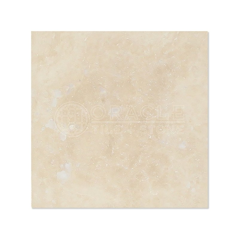 Ivory (Light) Travertine 4 X 4 Field Tile, Filled &