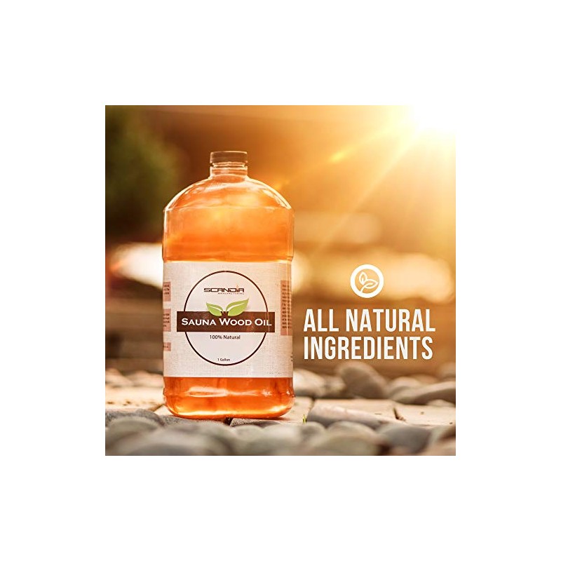 Scandia All Natural Sauna Wood Oil for Restoring and Protecting