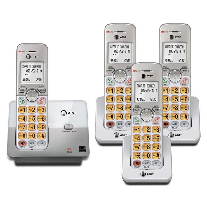 AT&T AT&T 4-Handset DECT 6.0 Cordless Home Phone with LCD