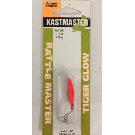 Acme Kastmaster SW225R/CGR 1/12oz Red/Silver Tiger Glow Fishing  Lure-SHIP N 24H