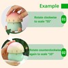 Mechanical Kitchen Timer, Cute Wind Up 60-Minute Manual Countdown for