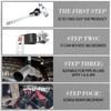 Geetery 4 Pcs Exhaust Hangers Muffler Hanger Swivel Tail Pipe