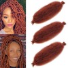 Mscat 16 Inch Pre-Separated Springy Afro Twist Hair 3 Packs
