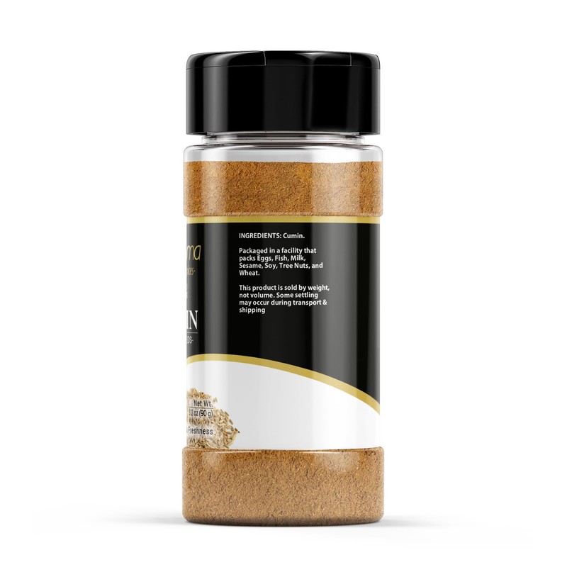 GranAroma Ground Cumin, 3.2 oz, Aromatic Spice, Tacos & Soups