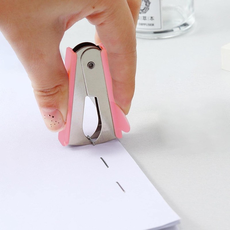 Pink Stapler Removal Tool, Staple Puller, Modern Plastic Stapler Remover