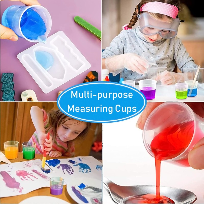 Measuring Jugs,20 pcs Plastic Jug Liquid Measuring Cups Labs Graduated