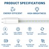 4 Pack T8 LED Bulbs 4 Foot, 14W 2450LM 6000K