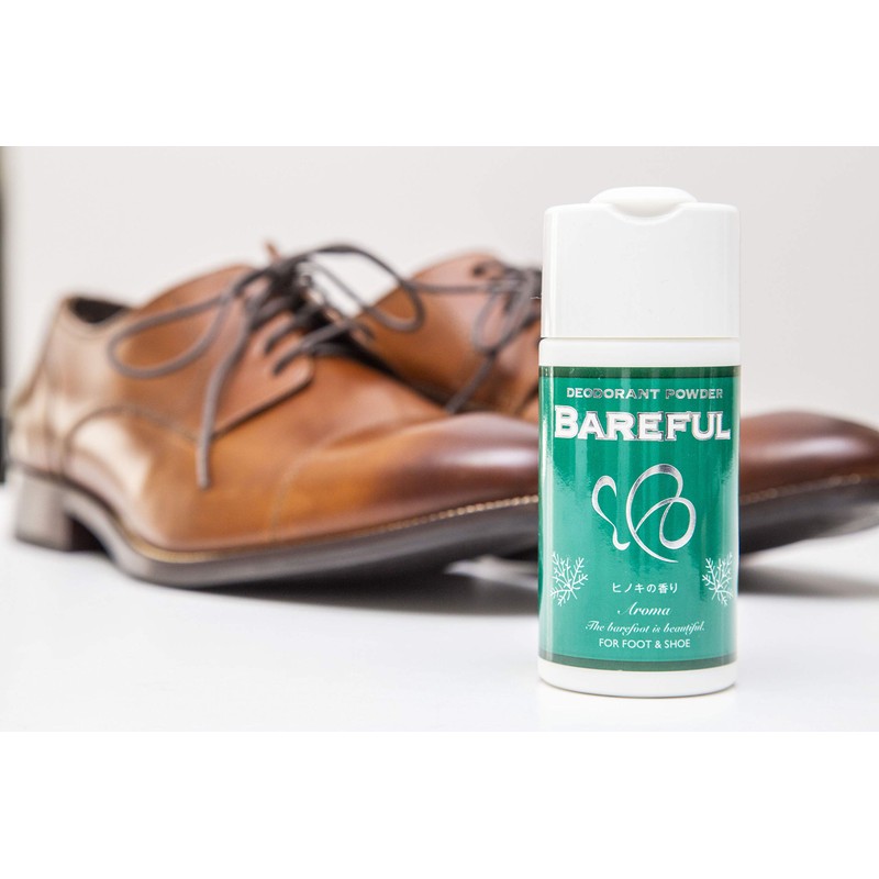 BAREFUL Shoe Deodorizing Powder, 1.8 oz (50 g), Cypress Scent,