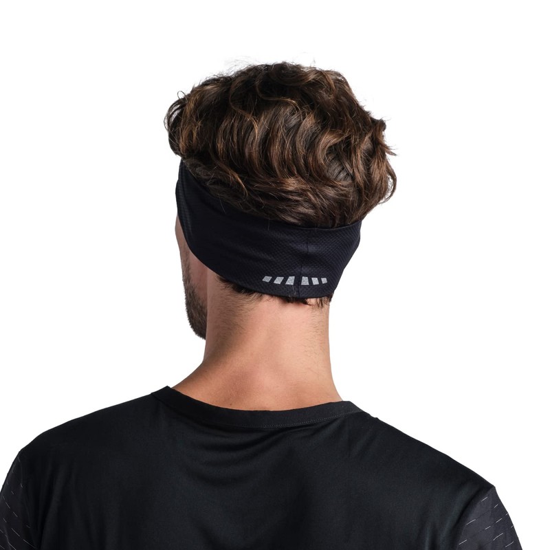 Buff Men's R-Solid Fastwick Headband, Black, One Size