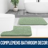 OLANLY Toilet Rugs U-Shaped 24x20, Extra Soft Absorbent Chenille Contour