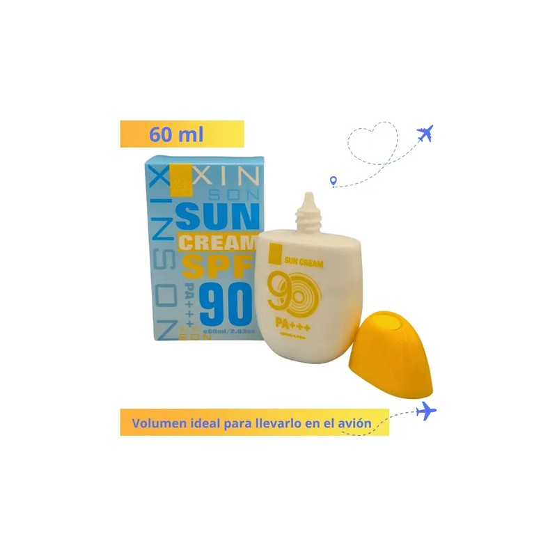 Protector Solar Sun Cream 90 Fps Crema Protege Humecta Pa