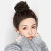Gopchang hair band bun hair band brown (WFLOQBN) / 곱창 머리band 올림머리 헤어밴드 브라운 (WFLOQBN)