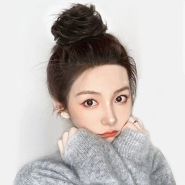 Gopchang hair band bun hair band brown (WFLOQBN) / 곱창 머리band 올림머리 헤어밴드 브라운 (WFLOQBN)