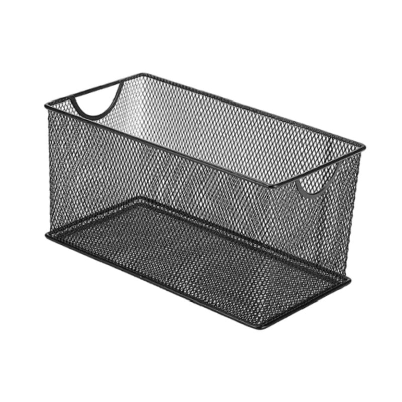 WeiLaiKeQi Countertop Basket CD Storage Box Organizing Rectangle Mesh Open