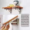 Jolitac Folding Shelf Brackets 16”, Max.Load 420 lbs, Heavy Duty