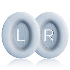 Replacement Ear Pads for Bose QuietComfort 45 (QC45)/QuietComfort SE (QC SE)/Quiet Comfort Headphones, Ear Cushions, Headset Earpads, Ear Cups Cover with Soft Protein Leather-Moonstone Blue