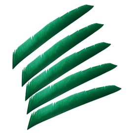 PATIKIL Arrows Vanes, 50 Pack 11 Inch Turkey Feather Arrow Fletching Archery Arrow Feather Right Wing Shield Fletch for DIY Target Shooting, Green