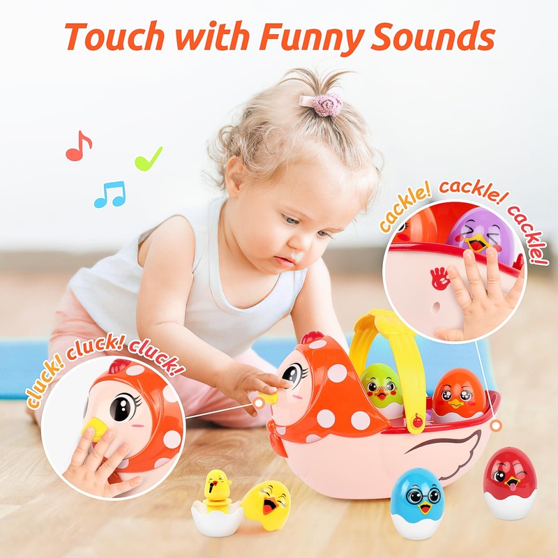 BAOLI Easter Egg Toys, Easter Basket Stuffers for Toddlers Baby